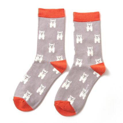 Mini Westies Socks Grey-0