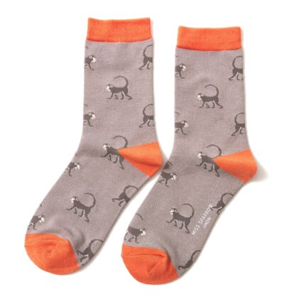 Monkeys Socks Grey-0