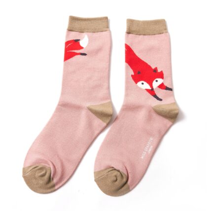 Leaping Fox Socks Dusky Pink-0