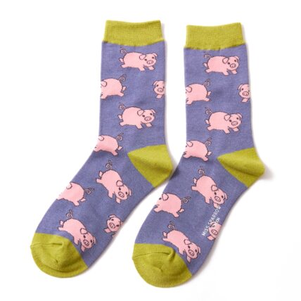 Piglets Socks Cornflower-0