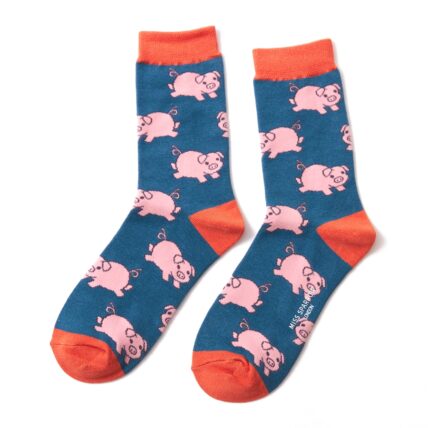 Piglets Socks Teal-0