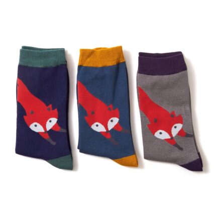 Mr Heron Leaping Fox Socks Grey-3150