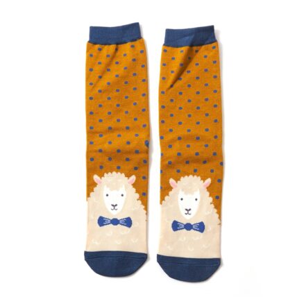Mr Heron Sheepish Socks Mustard-0