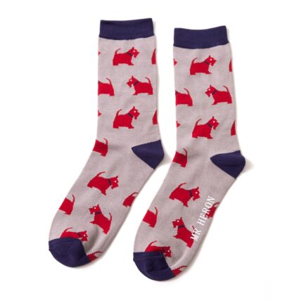 Mr Heron Westie Pups Socks Grey-0