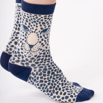 Leopard Socks Cream-0