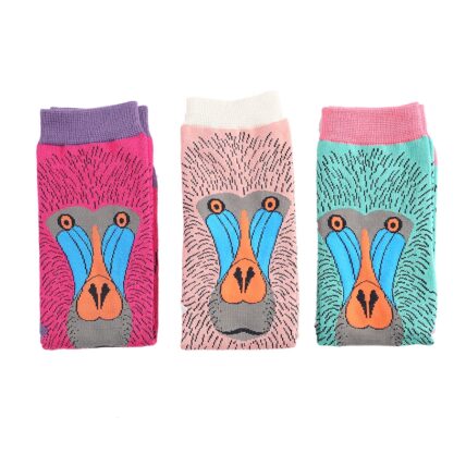 Baboon Socks Dusky Pink-3228