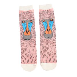 Baboon Socks Dusky Pink-0