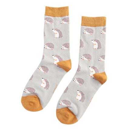 Cute Hedgehogs Socks Silver-0