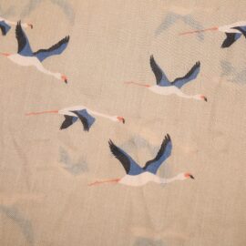 Flying Flamingos Scarf Mushroom-0