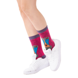 Baboon Socks Hot Pink-0