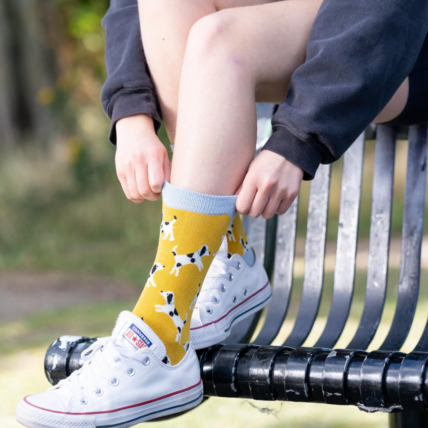 Little Dalmatians Socks Yellow-0