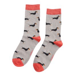 Little Sausage Dogs Socks Grey-0