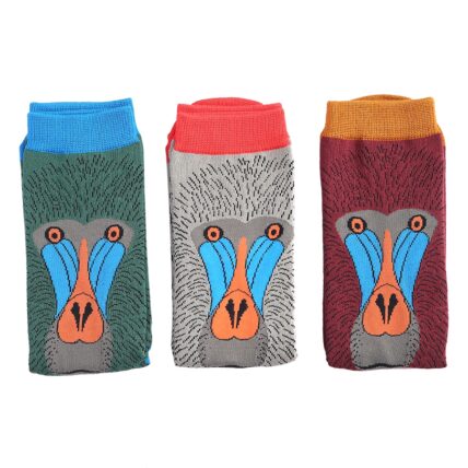 Mr Heron Baboon Socks Oxblood-3344