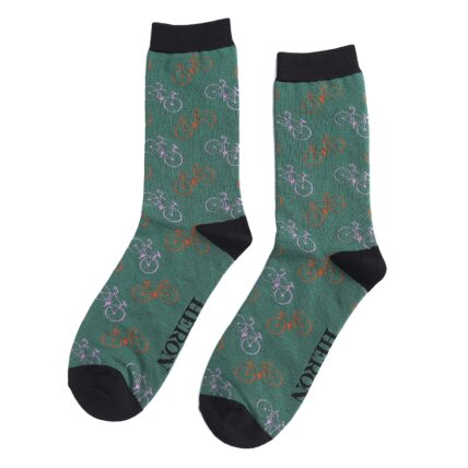 Mr Heron Little Bikes Socks Green-3369