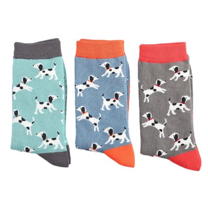 Mr Heron Little Dalmatians Socks Charcoal-3379