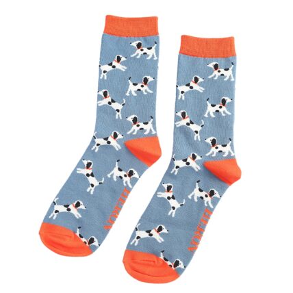Mr Heron Little Dalmatians Socks Blue-3376