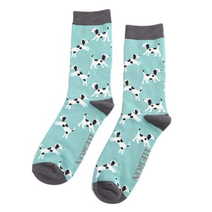 Mr Heron Little Dalmatians Socks Turquoise-0