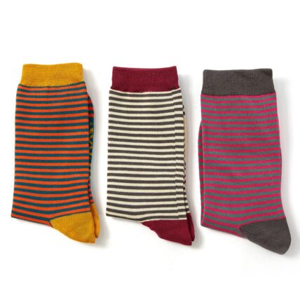Mr Heron Mini Stripes Socks Box-3595