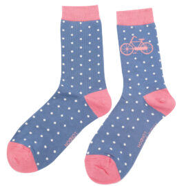 Bike & Spots Socks Blue-0