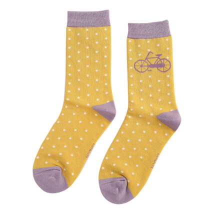 Bike & Spots Socks Yellow-0
