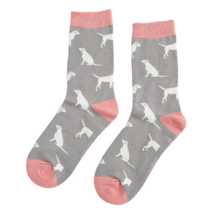Labradors Socks Mid Grey-0