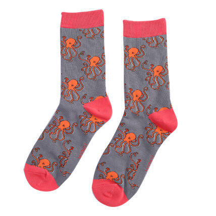 Octopus Socks Grey-0