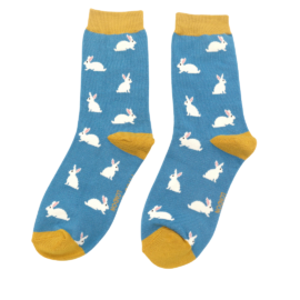 Rabbits Socks Blue-0