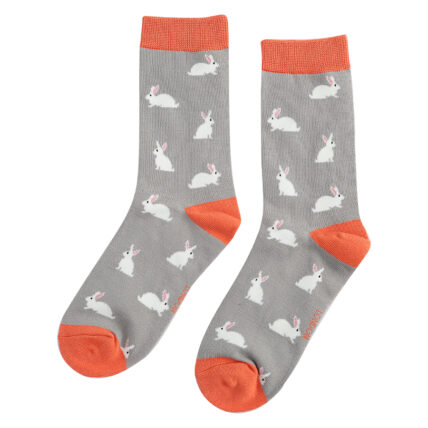 Rabbit Socks Grey-3686