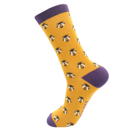 Mr Heron Honey Bees Socks Yellow-0