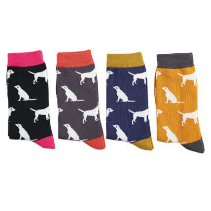 Mr Heron Labradors Socks Mustard-3576