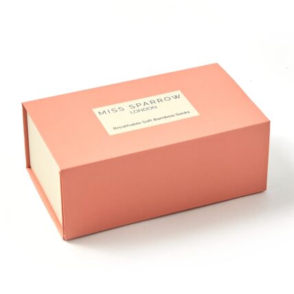 Miss Sparrow Socks Gift Box Peach-0