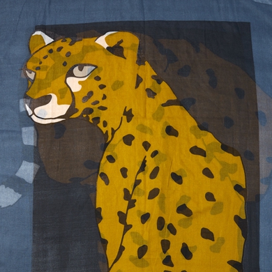 Cheetah Scarf Blue-3526