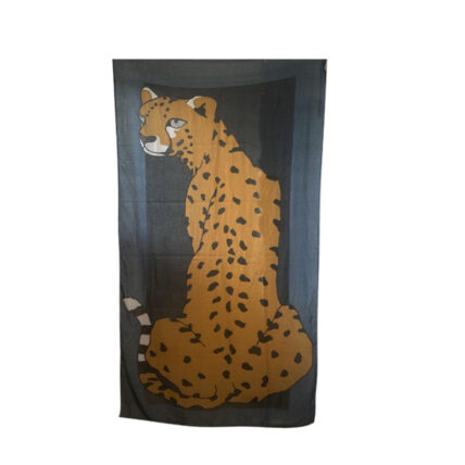 Cheetah Scarf Blue-3525