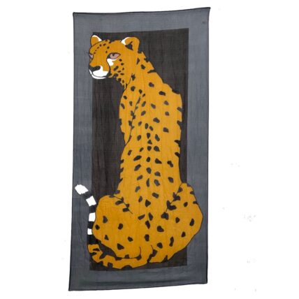 Cheetah Scarf Grey-3533