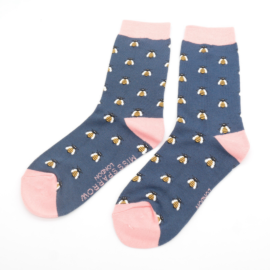 Honey Bee Socks Navy-0