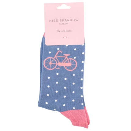 Bike & Spots Socks Blue-5537