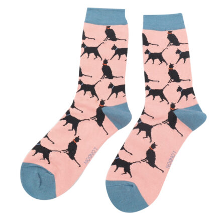 Lucky Cats Socks Dusky Pink-0