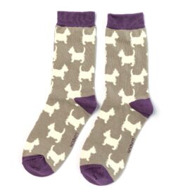 Scottie Socks Light Grey-0