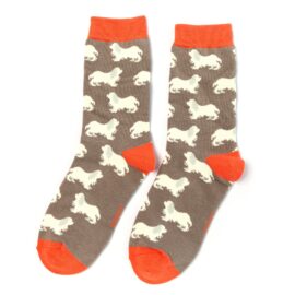 Spaniels Socks Grey-0