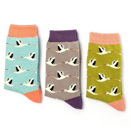 Storks Socks Grey-3818