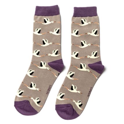 Storks Socks Grey-3817