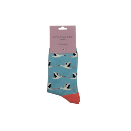 Storks Socks Light Turquoise-3821