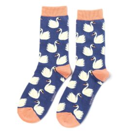 Swans Socks Blue-0