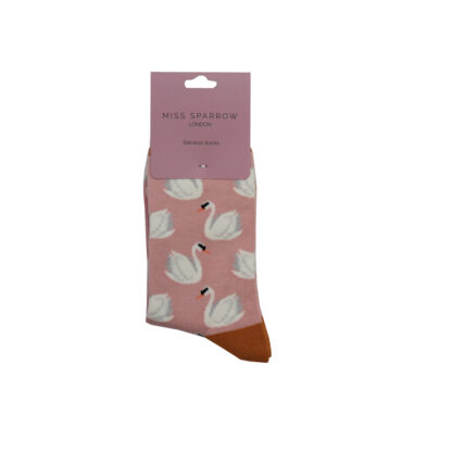 Swans Socks Dusky Pink-3826