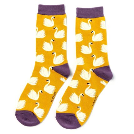 Swans Socks Yellow-0
