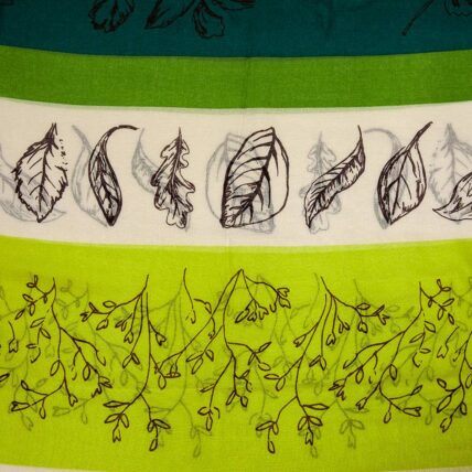Botanical Sketches Scarf Green-3758