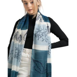 Botanical Sketches Scarf Blue-0