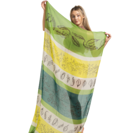 Botanical Sketches Scarf Green-0