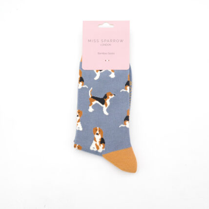 Beagle Pups Socks Denim -5562