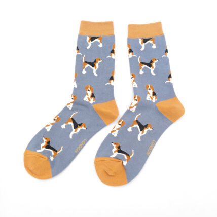 Beagle Pups Socks Denim -0